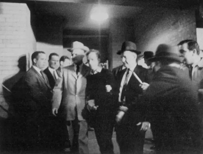 Framed Print : Jack Ruby Maneuvering Law Enforcement to Shoot Lee Harvey Oswald