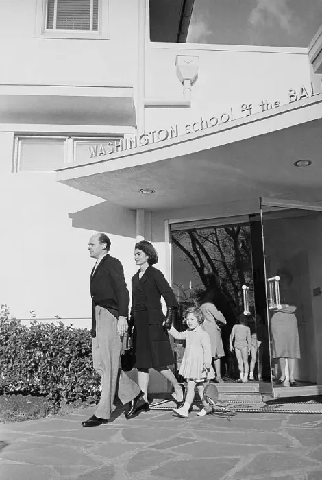 Framed Print : Jackie and Caroline Kennedy Leaving Ballet School Framed Print : Jackie and Caroline Kennedy Leaving Ballet School