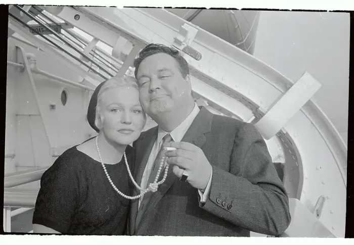Framed Print : Jackie Gleason with Peggy Lee Framed Print : Jackie Gleason with Peggy Lee