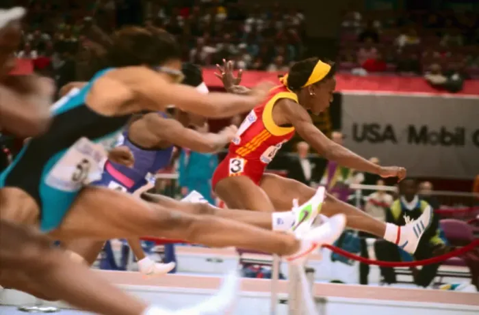 Framed Print : Jackie Joyner-Kersee Jumping Hurdle Framed Print : Jackie Joyner-Kersee Jumping Hurdle