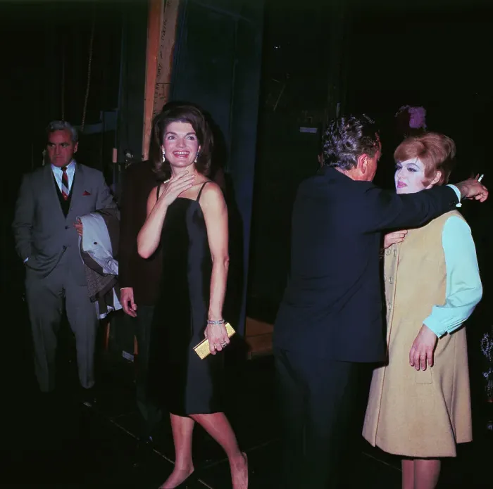 Framed Print : Jackie Kennedy Backstage After Theater Performance Framed Print : Jackie Kennedy Backstage After Theater Performance