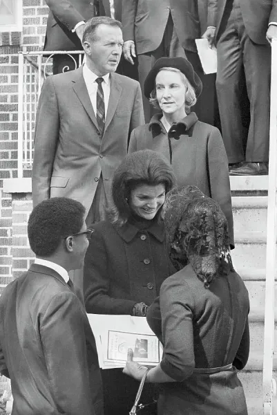 Jackie Kennedy Greets Mourner at Funeral Print. Art Prints, Posters &  Puzzles from Fine Art Storehouse