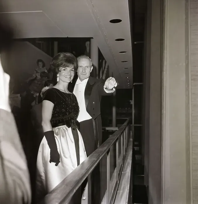 Framed Print : Jackie Kennedy And John D. Rockefeller