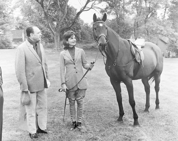Jackie Kennedy with Mohammad Ayub Khan Horse Print. Art Prints