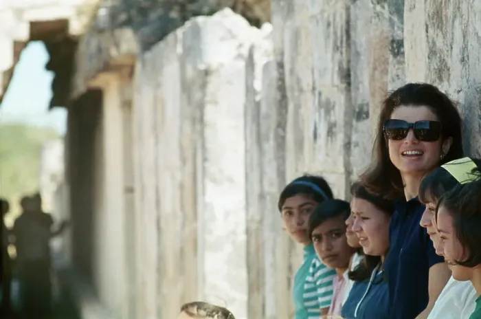 Framed Print : Jackie Kennedy Visiting Mayan Ruins Framed Print : Jackie Kennedy Visiting Mayan Ruins