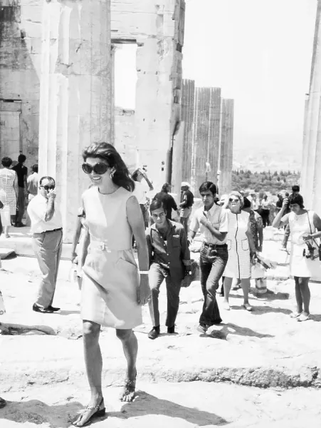 Jacqueline Kennedy Onassis at Acropolis Print. Art Prints, Posters