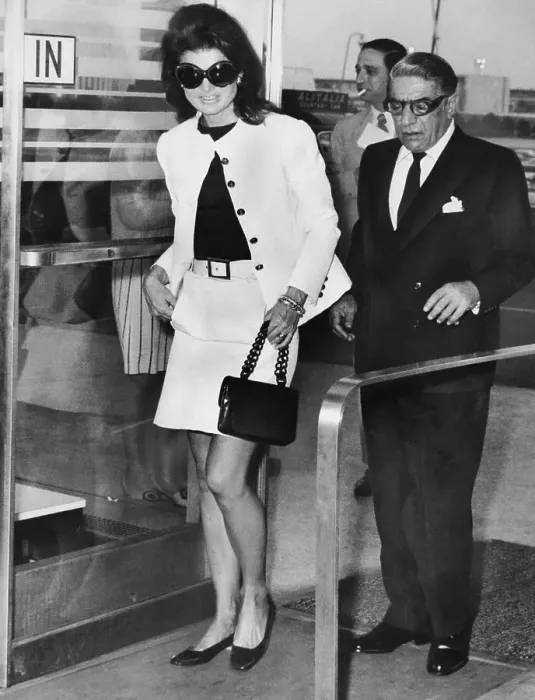 Framed Print : Jackie Onassis and Aristotle Onassis at Airport Framed Print : Jackie Onassis and Aristotle Onassis at Airport