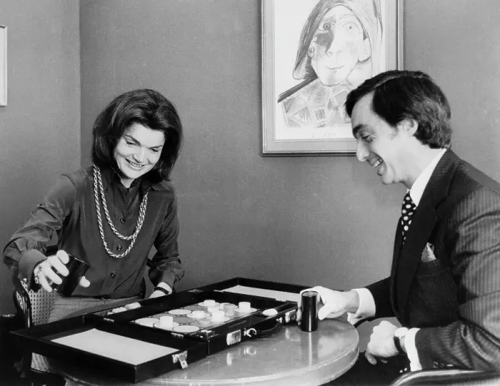 Framed Print : Jackie Onassis Plays Game: L.Baldrige Framed Print : Jackie Onassis Plays Game: L.Baldrige