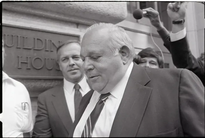 Framed Print : Jackie Presser Walking into Court Framed Print : Jackie Presser Walking into Court