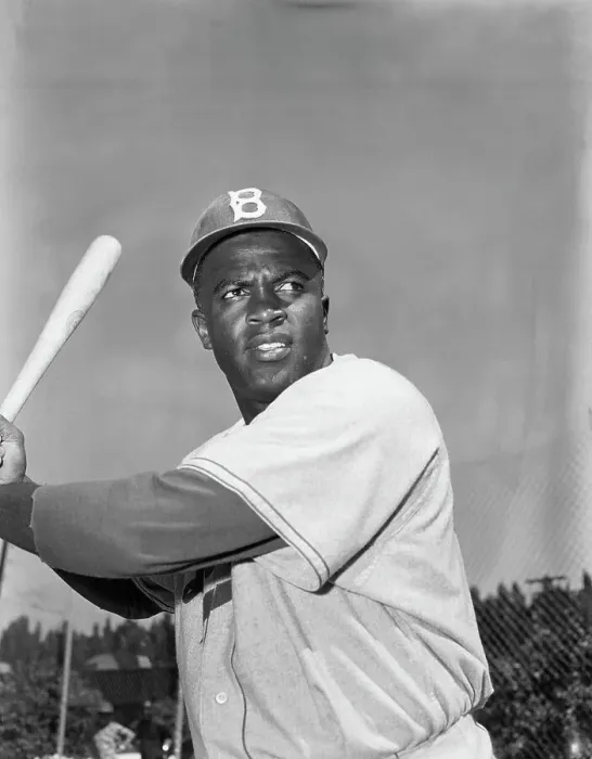 Framed Print : Jackie Robinson Batting Framed Print : Jackie Robinson Batting