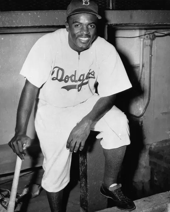 Framed Print : Jackie Robinson On The Field