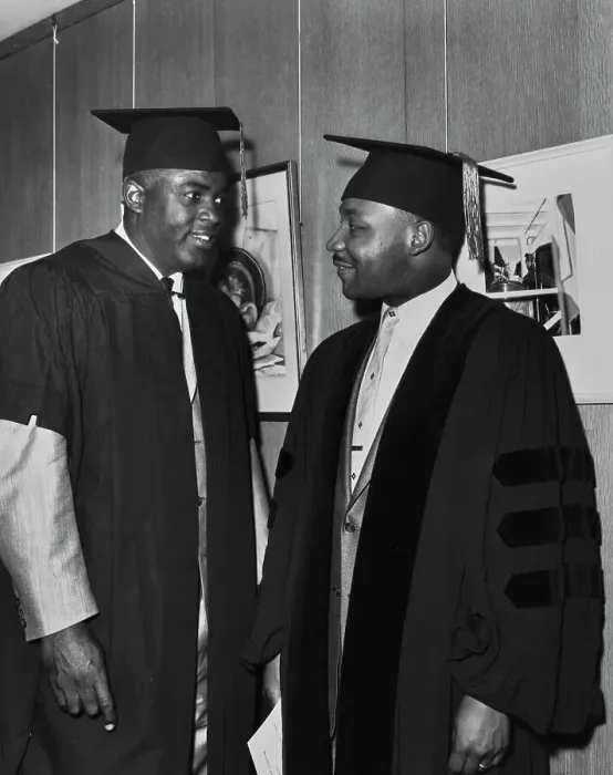 Framed Print : Jackie Robinson And Martin Luther King