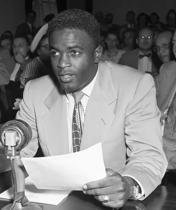 Framed Print : Jackie Robinson Testifying Framed Print : Jackie Robinson Testifying