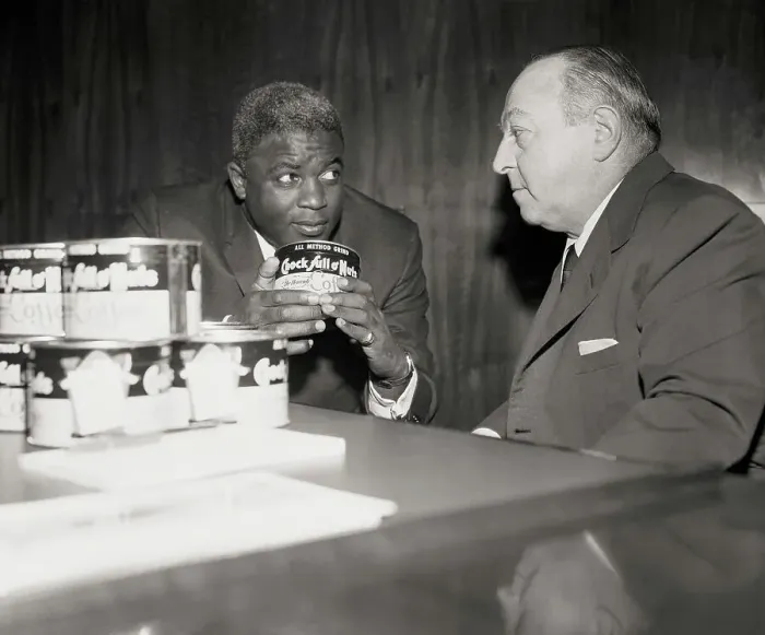 Framed Print : Jackie Robinson with William Black Framed Print : Jackie Robinson with William Black