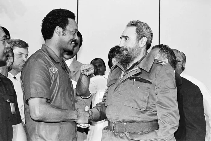 Framed Print : Jackson Meeting with Castro Framed Print : Jackson Meeting with Castro