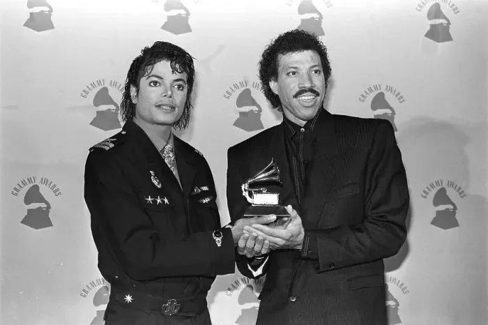 Framed Print : Jackson and Ritchie With Grammy