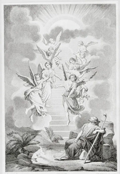Framed Print : Jacob Dreaming of Angels and Mysterious Visions Framed Print : Jacob Dreaming of Angels and Mysterious Visions