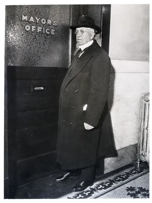 Framed Print : Jacob S. Coxey Entering Office