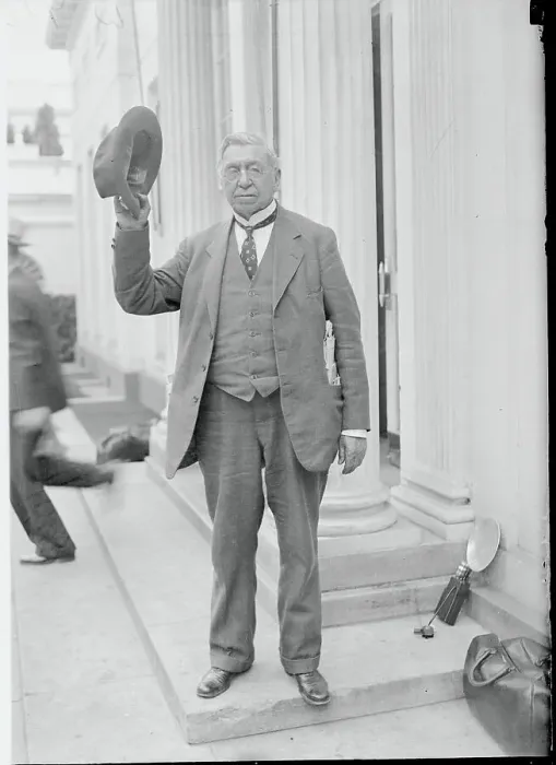 Framed Print : Jacob S. Coxey Offering Greetings