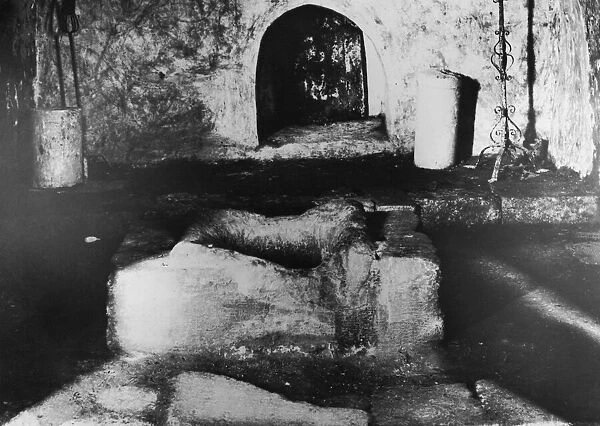 Jacobs Well (or Bir Ya qub) in Tablus, in the West Bank, circa 1910