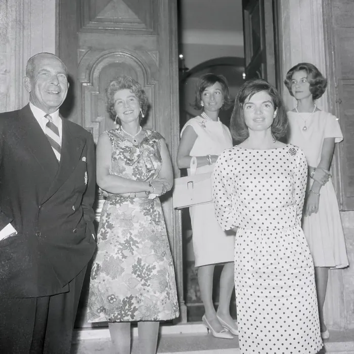 Framed Print : Jacqueline Bouvier Kennedy Wearing Dotted Dress Framed Print : Jacqueline Bouvier Kennedy Wearing Dotted Dress