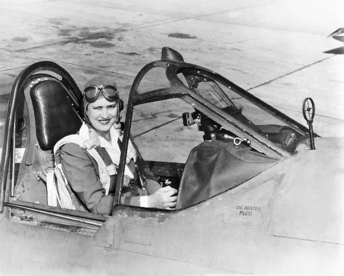 Framed Print : Jacqueline Cochran in P-40 Warhawk Fighter Plane, ca. 1942-1945 Framed Print : Jacqueline Cochran in P-40 Warhawk Fighter Plane, ca. 1942-1945