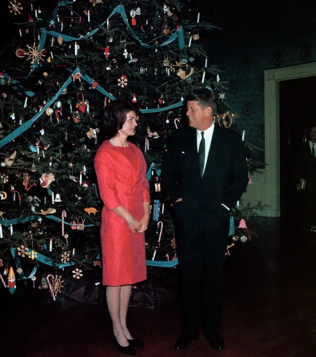 Framed Print : Jacqueline and John Fitzgerald Kennedy Posing with Their Christmas Tree Framed Print : Jacqueline and John Fitzgerald Kennedy Posing with Their Christmas Tree
