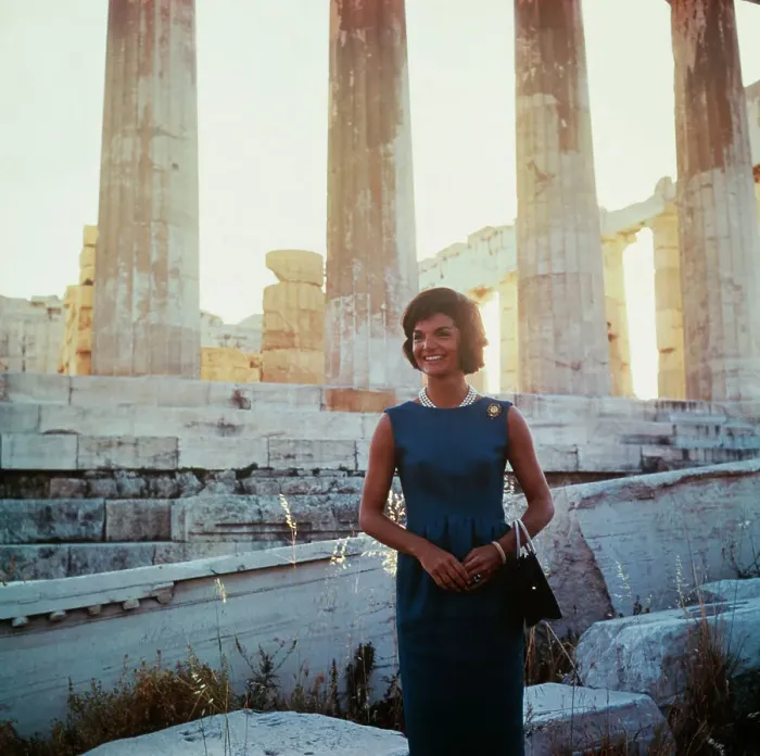 Framed Print : Jacqueline Kennedy at Acropolis