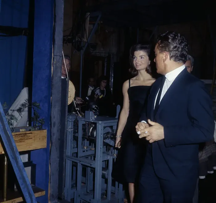 Framed Print : Jacqueline Kennedy with Alan Jay Lerner