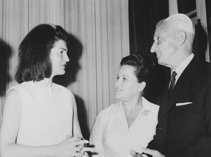 Framed Print : Jacqueline Kennedy and Arturo Illia and His Wife Framed Print : Jacqueline Kennedy and Arturo Illia and His Wife