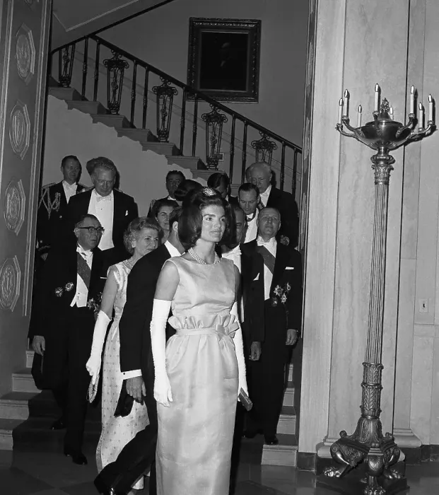 Framed Print : Jacqueline Kennedy Attending Social Event Framed Print : Jacqueline Kennedy Attending Social Event