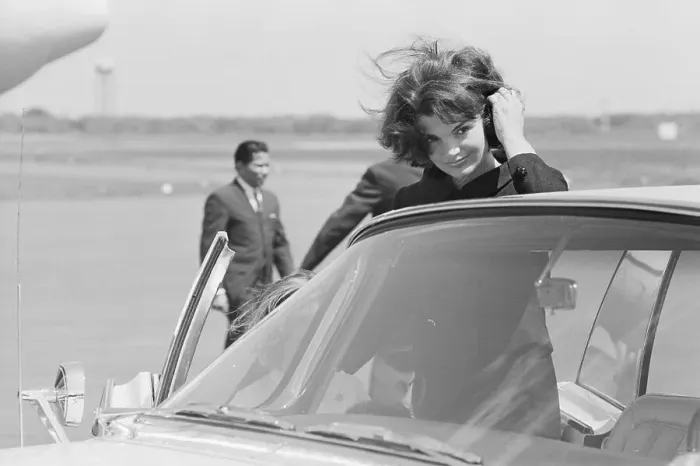 Framed Print : Jacqueline Kennedy at Barnstable Airport Framed Print : Jacqueline Kennedy at Barnstable Airport