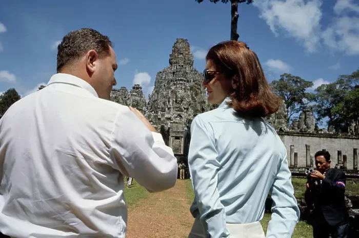 Framed Print : Jacqueline Kennedy In Cambodia Framed Print : Jacqueline Kennedy In Cambodia