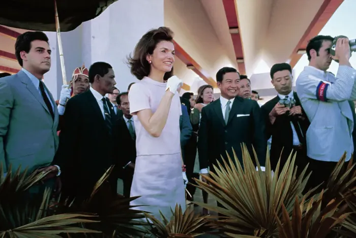 Framed Print : Jacqueline Kennedy with Crowd on Cambodian Trip Framed Print : Jacqueline Kennedy with Crowd on Cambodian Trip