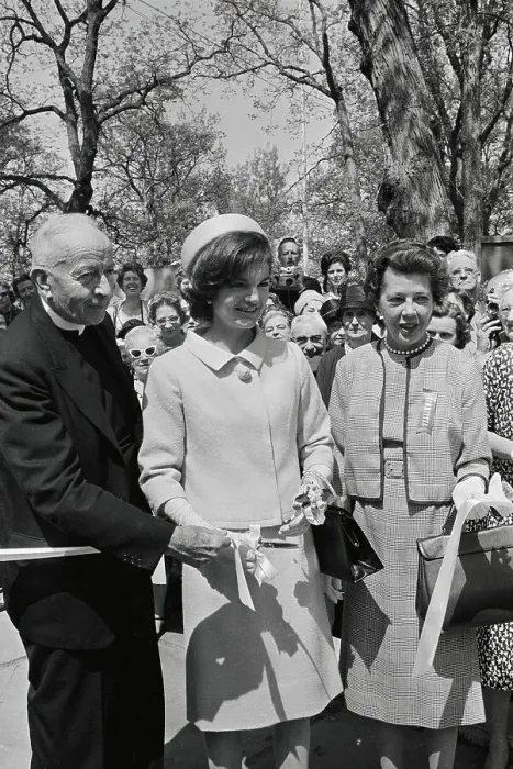 Framed Print : Jacqueline Kennedy Cutting a Ribbon Framed Print : Jacqueline Kennedy Cutting a Ribbon
