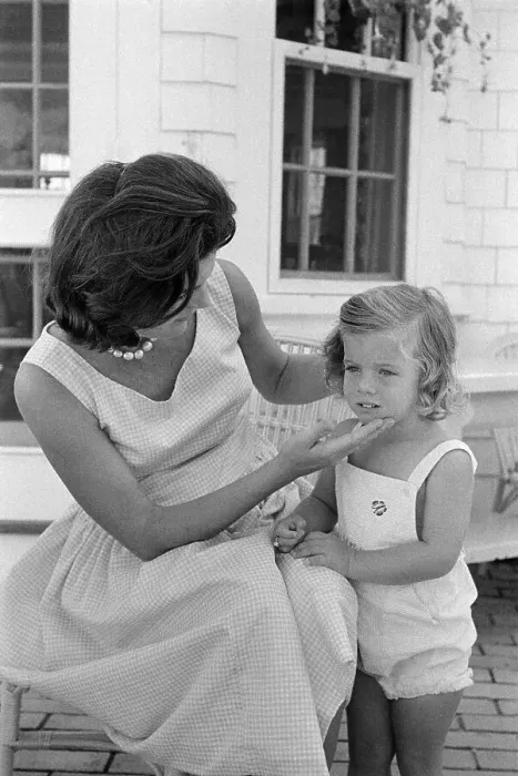 Framed Print : Jacqueline Kennedy And Daughter Caroline Framed Print : Jacqueline Kennedy And Daughter Caroline