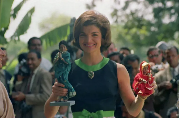 Framed Print : Jacqueline Kennedy with Dolls Framed Print : Jacqueline Kennedy with Dolls