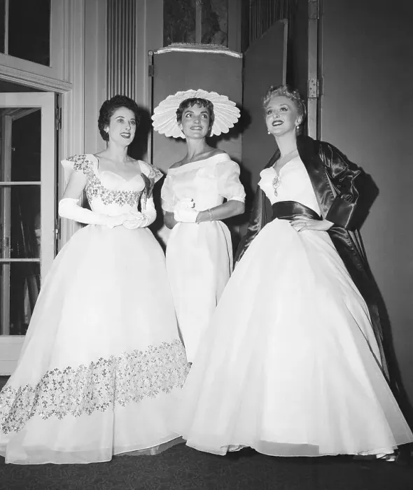 Framed Print : Jacqueline Kennedy and Friends at Bal De La Soie Charity Framed Print : Jacqueline Kennedy and Friends at Bal De La Soie Charity