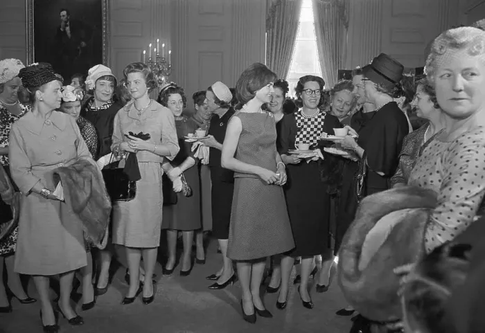 Framed Print : Jacqueline Kennedy Greeting Guests Framed Print : Jacqueline Kennedy Greeting Guests