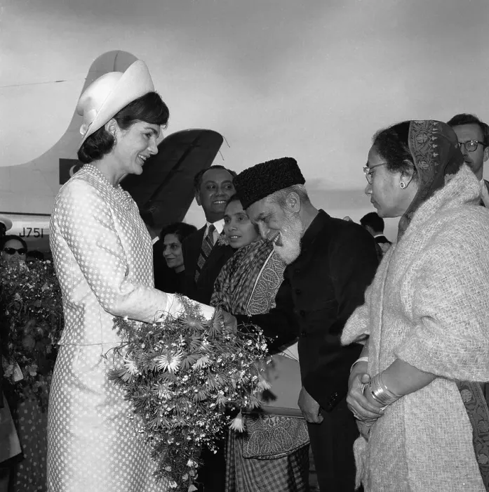 Framed Print : Jacqueline Kennedy Greeting Raja Mohammed Walait Khan Framed Print : Jacqueline Kennedy Greeting Raja Mohammed Walait Khan