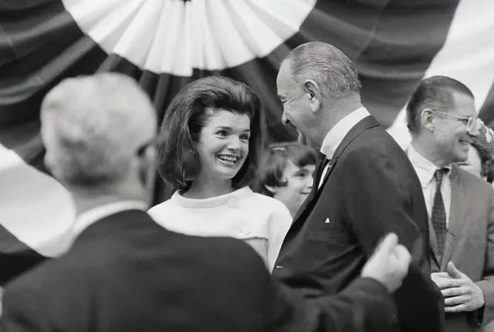Framed Print : Jacqueline Kennedy and Lyndon Johnson at Church Services Framed Print : Jacqueline Kennedy and Lyndon Johnson at Church Services