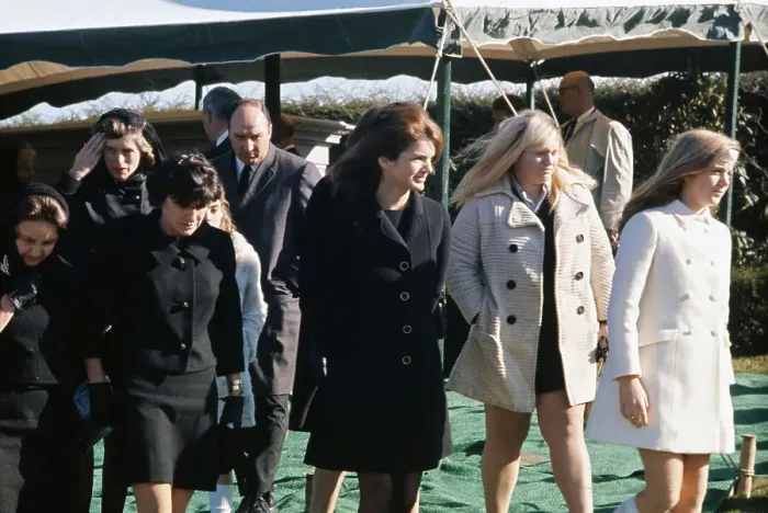 Framed Print : Jacqueline Kennedy Onassis and Family at Joseph P. Kennedy's Funeral Framed Print : Jacqueline Kennedy Onassis and Family at Joseph P. Kennedy's Funeral
