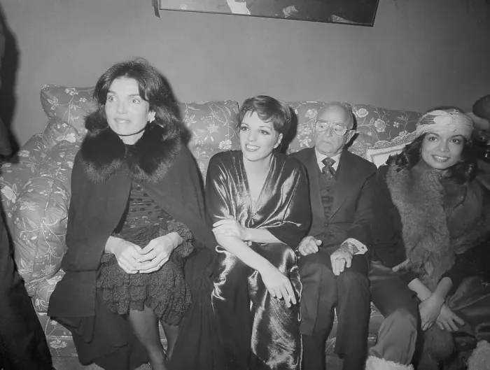 Framed Print : Jacqueline Kennedy Onassis in Liza Minnelli's Dressing Room Framed Print : Jacqueline Kennedy Onassis in Liza Minnelli's Dressing Room