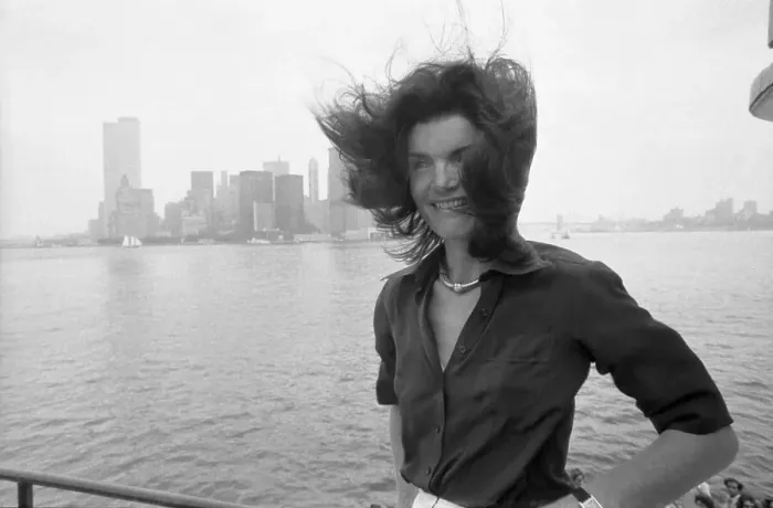 Framed Print : Jacqueline Kennedy Onassis on New York Harbor Framed Print : Jacqueline Kennedy Onassis on New York Harbor
