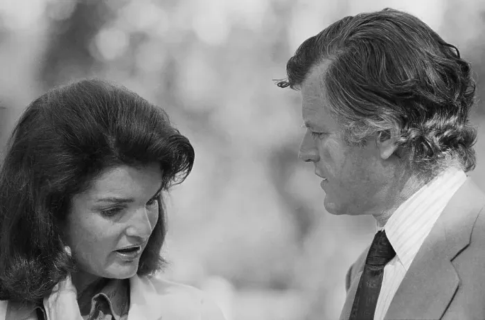 Framed Print : Jacqueline Kennedy Onassis with Sen. Edward M. Kennedy Framed Print : Jacqueline Kennedy Onassis with Sen. Edward M. Kennedy