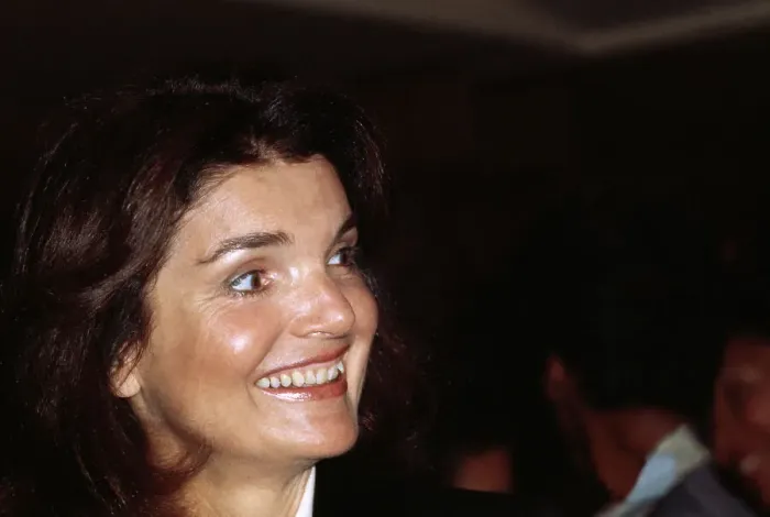 Framed Print : Jacqueline Kennedy Onassis Smiling While Conversing Framed Print : Jacqueline Kennedy Onassis Smiling While Conversing