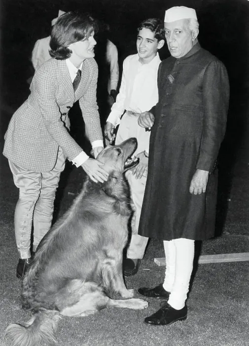Framed Print : Jacqueline Kennedy Petting a Dog Framed Print : Jacqueline Kennedy Petting a Dog