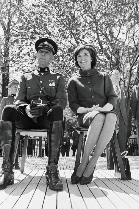 Framed Print : Jacqueline Kennedy Sitting Next to Clifford Harvison