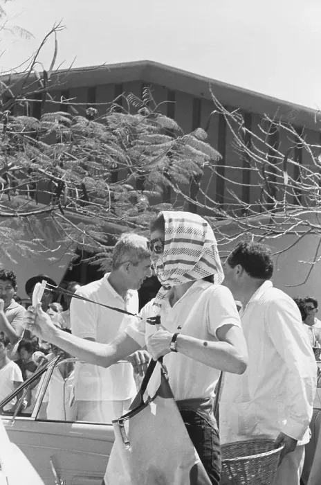 Framed Print : Jacqueline Kennedy with Slingshot on Flea Market Outing Framed Print : Jacqueline Kennedy with Slingshot on Flea Market Outing
