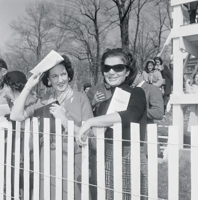 Framed Print : Jacqueline Kennedy Standing Next to Mrs. Newell Ward Framed Print : Jacqueline Kennedy Standing Next to Mrs. Newell Ward